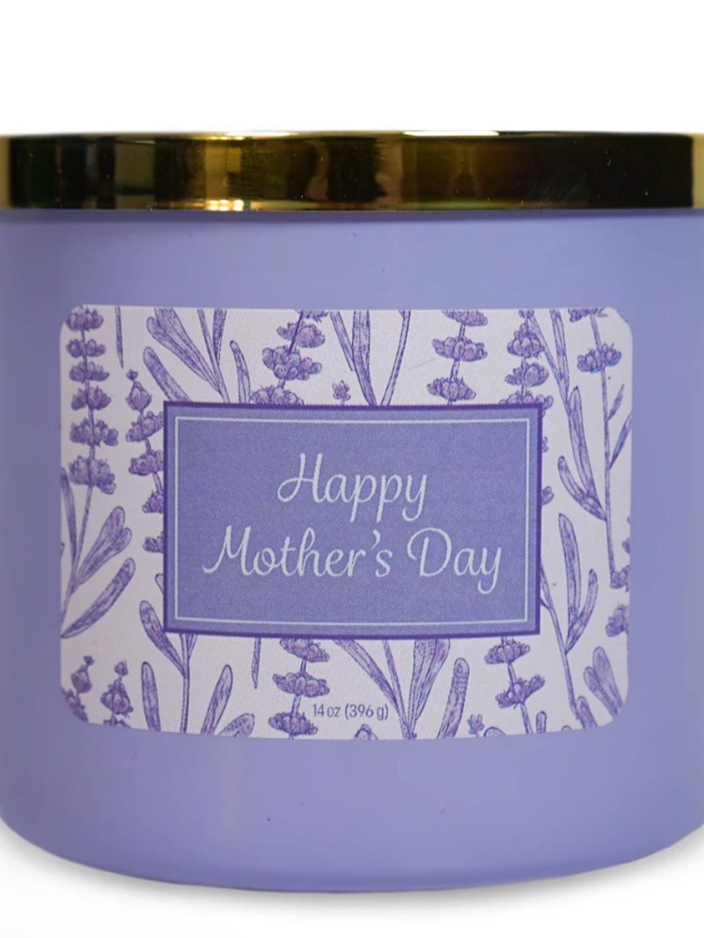 Happy Mother's Day Lavender Scented Candle - 3 Wick, 14oz